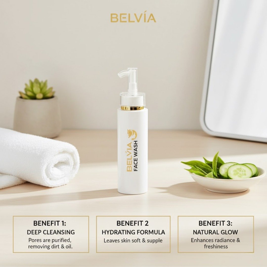 Belvia Facial Wash & Facial Kit For Glowing Skin - Image 6